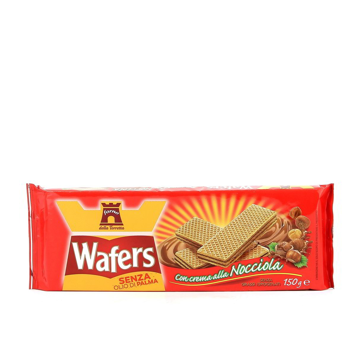 Forno-della-Torretta-Wafer-Crema-Nocciola-70-percento-150-g Forno della Torretta Wafer Crema Nocciola 70% 150 g - immagine 1