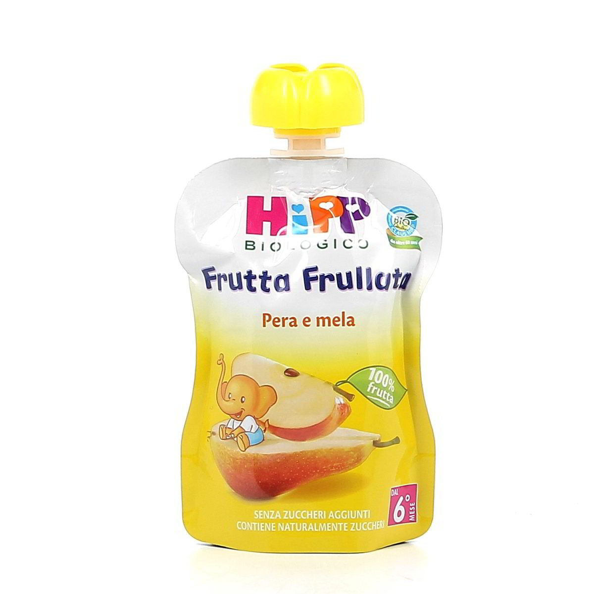 Hipp-Frutta-Frullata-Bio-Pera-e-Mela-90-g Hipp Frutta Frullata Bio Pera e Mela 90 g - immagine 1