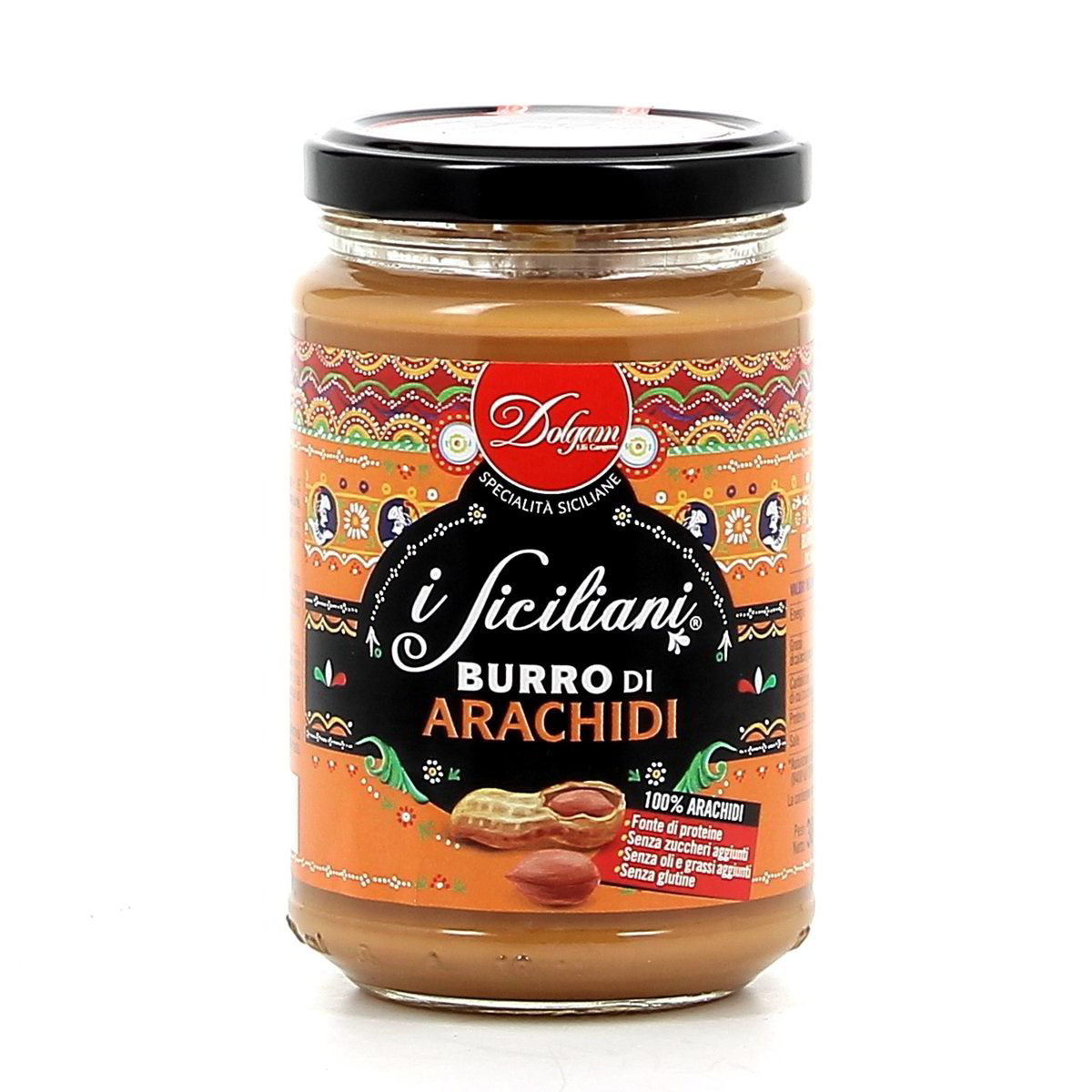 I-Siciliani-Burro-di-Arachidi-100-percento-300-g I Siciliani Burro di Arachidi 100% 300 g - immagine 1