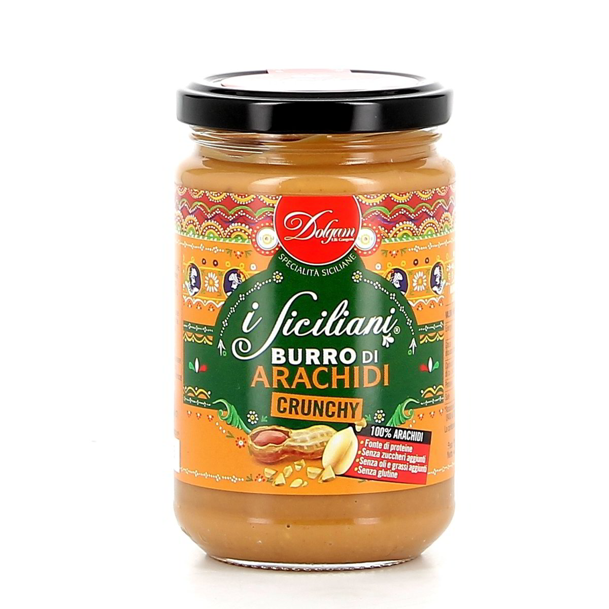 I-Siciliani-Burro-di-Arachidi-Crunchy-300-g-1 I Siciliani Burro di Arachidi Crunchy 300 g - immagine 1
