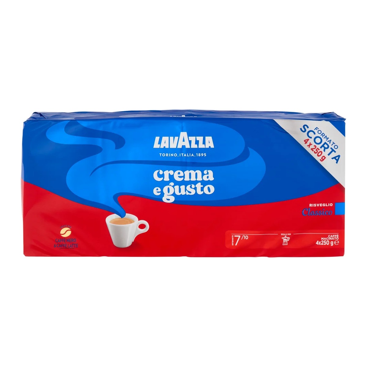 Lavazza-Caffe-Classico-4-x-250-g Lavazza Caffè Classico 4 x 250 g - immagine 1