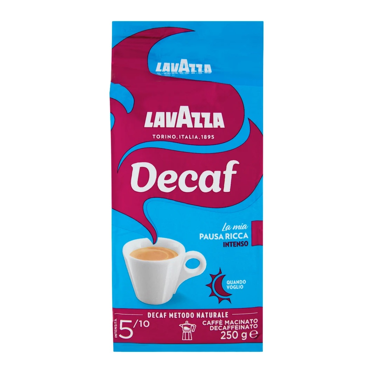 Lavazza-Caffe-Decaffeinato-Intenso-250-g Lavazza Caffè Decaffeinato Intenso 250 g - immagine 1