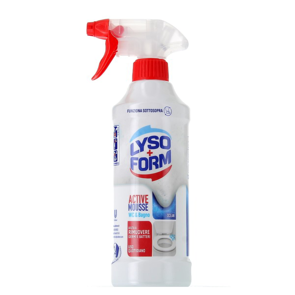 Lysoform-WC-Active-Mousse-Ocean-435-ml Lysoform WC Active Mousse Ocean 435 ml - immagine 1