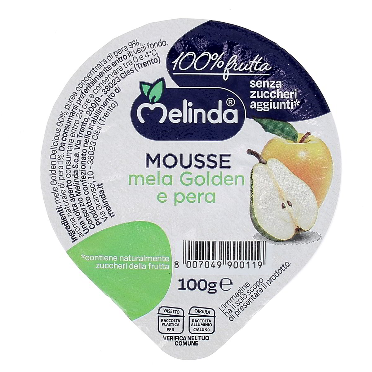 Melinda-Mousse-Mele-100-g Melinda Mousse Mele 100 g - immagine 1