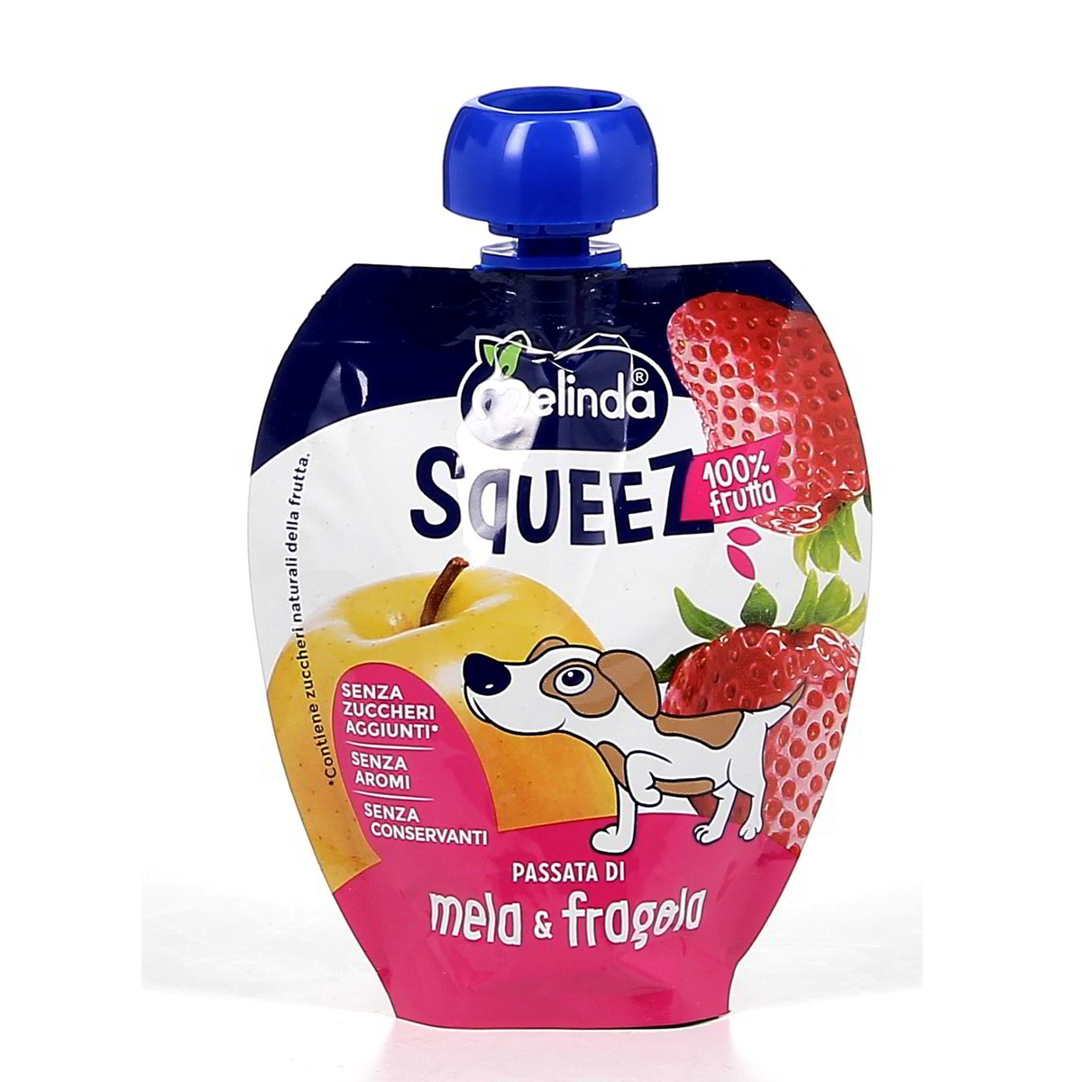 Melinda-Squeez-Mela-e-Fragola-90-g Melinda Squeez Mela e Fragola 90 g - immagine 1