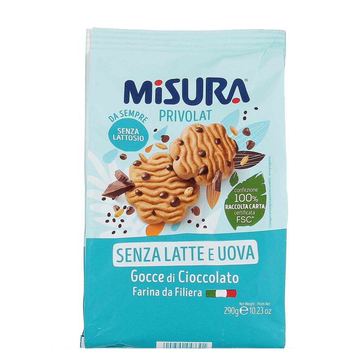 Misura-Privolat-Biscotti-Gocce-di-Cioccolato-290-g Misura Privolat Biscotti Gocce di Cioccolato 290 g - immagine 1