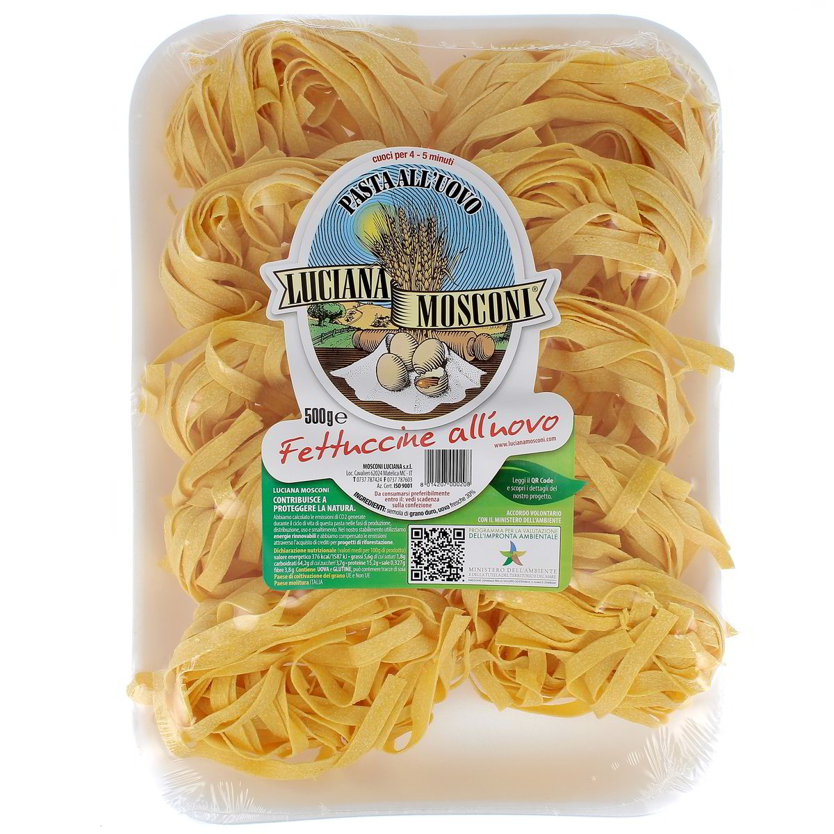Mosconi-Pasta-allUovo-Fettuccine-500-g Mosconi Pasta all'Uovo Fettuccine 500 g - immagine 1