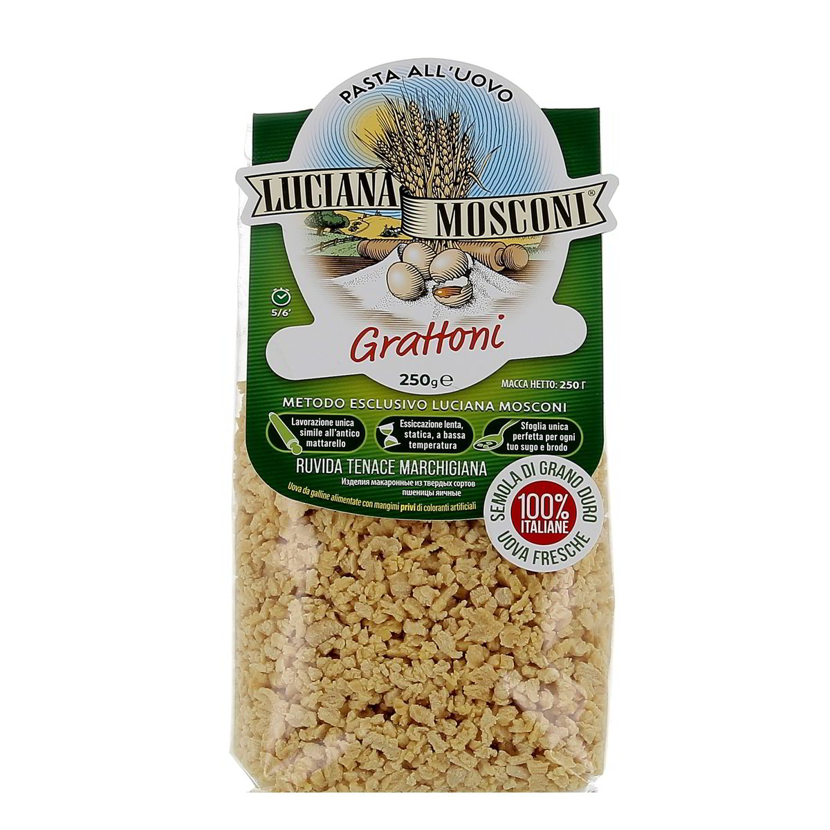 Mosconi-Pasta-allUovo-Grattoni-250-g Mosconi Pasta all'Uovo Grattoni 250 g - immagine 1
