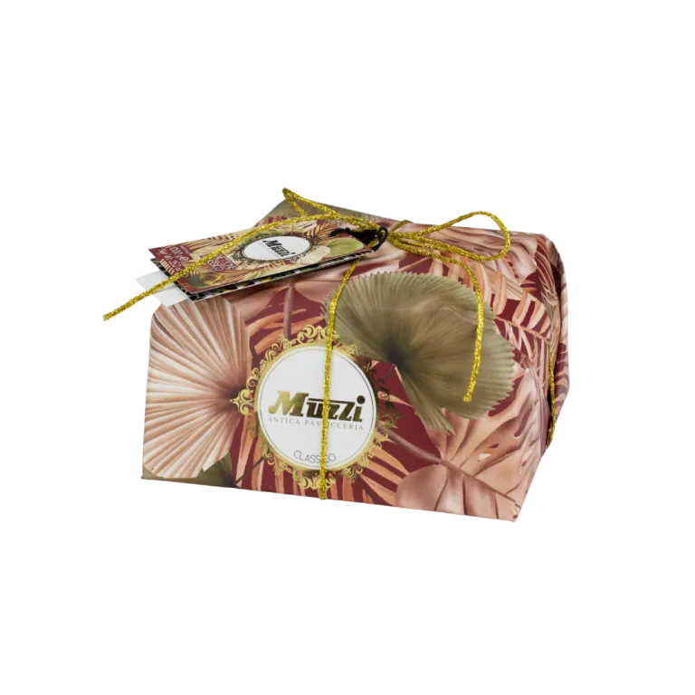 Muzzi Panettone Classico Uvetta e canditi incarto Animalier - 1 kg
