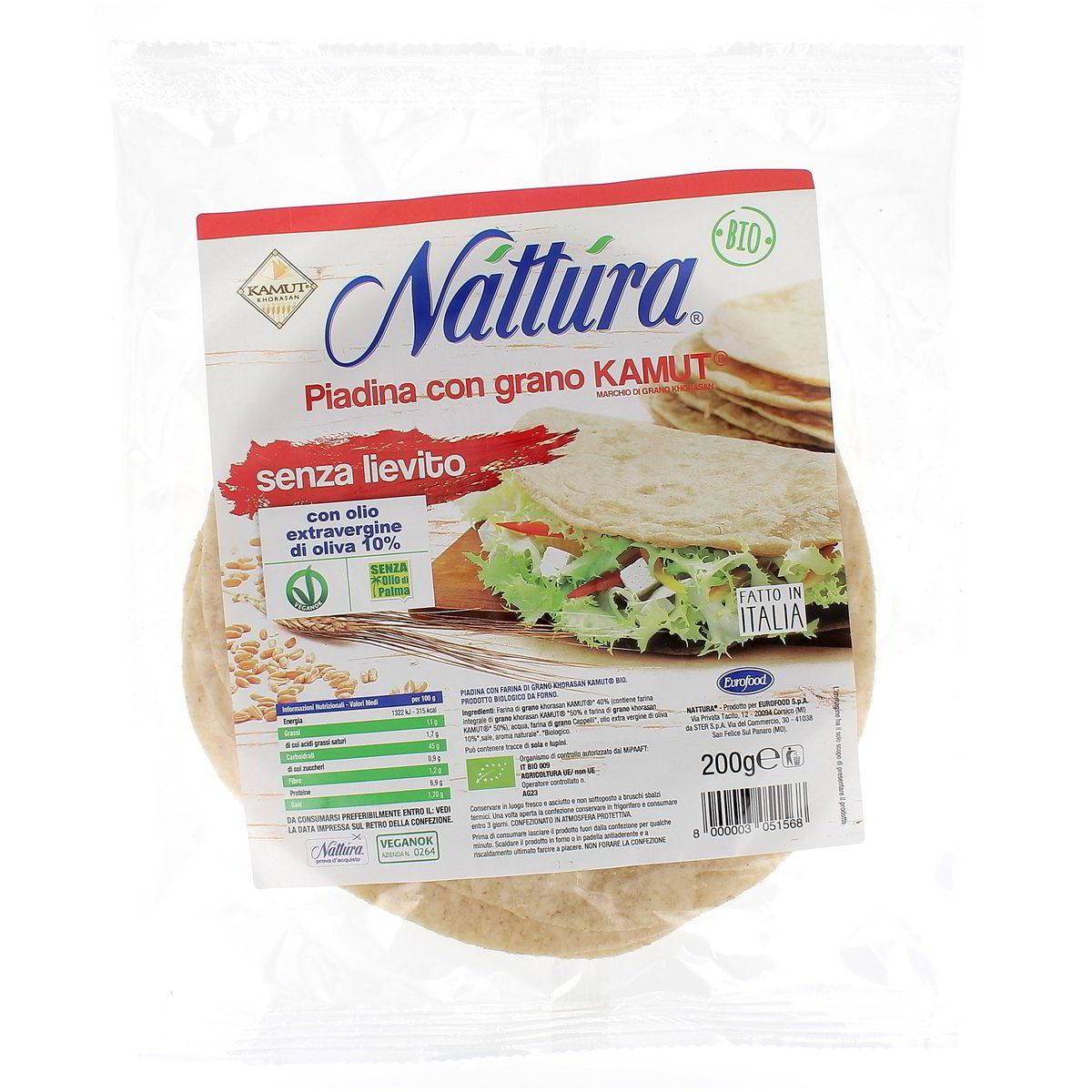 Nattura-Piadina-Kamut-Bio-200-g-1 Nattura Piadina Kamut Bio 200 g - immagine 1