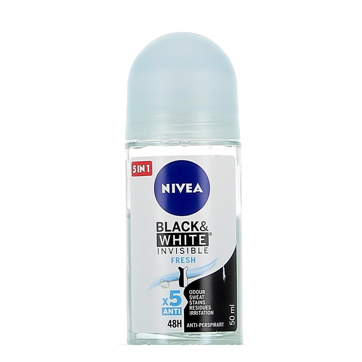 Nivea-Deo-Roll-On-Black-and-White-Fresh-50-ml Nivea Deo Roll-On Black & White Fresh 50 ml - immagine 1