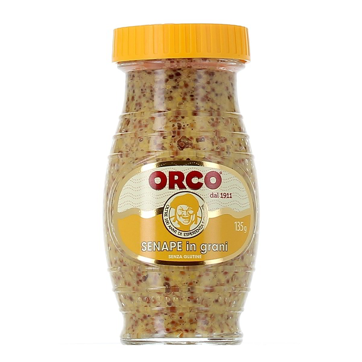 Orco-Senape-in-Grani-Vaso-Vetro-135-g Orco Senape in Grani Vaso Vetro 135 g - immagine 1