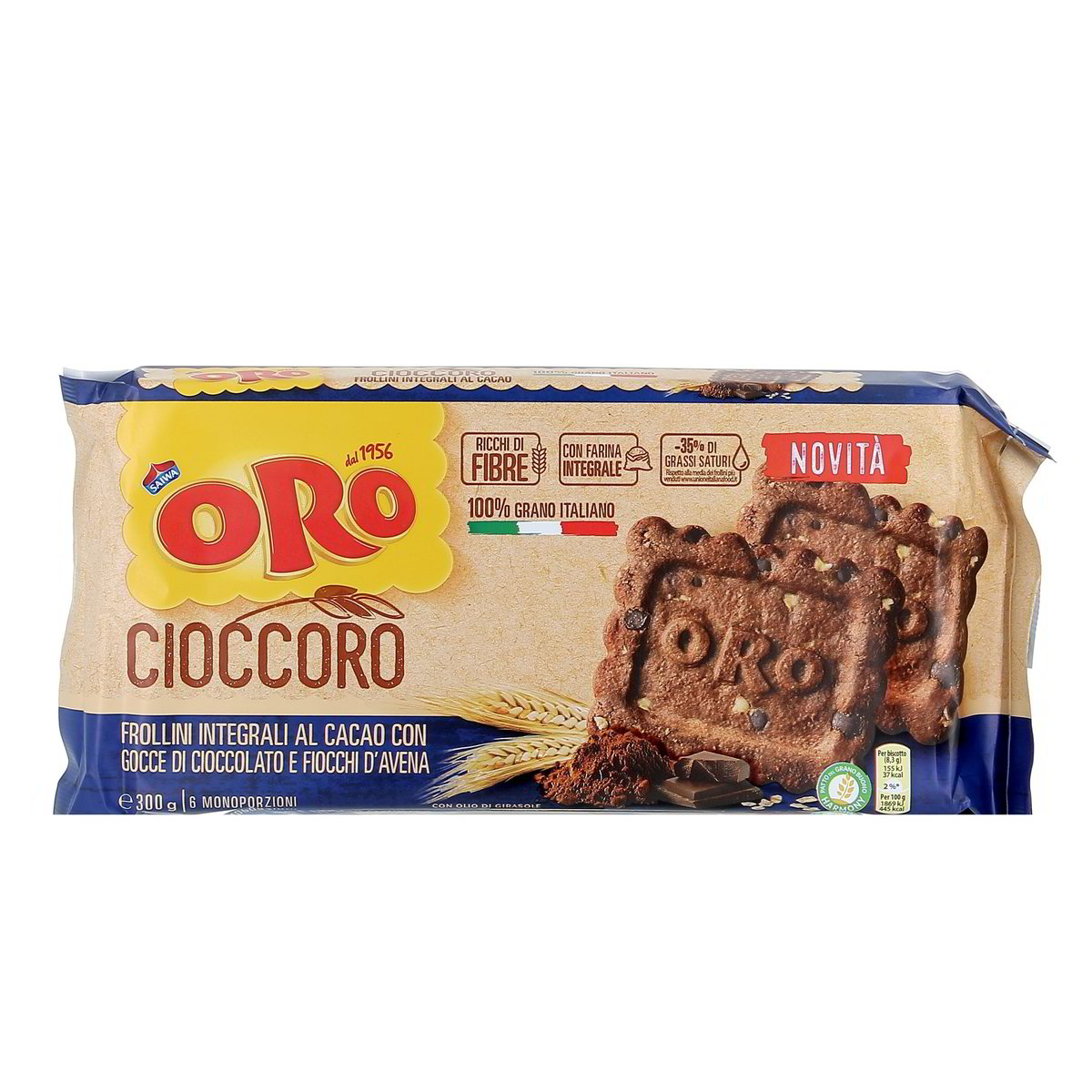 Oro-Saiwa-Cioccori-Integrale-Cacao-300-g Oro Saiwa Cioccorì Integrale Cacao 300 g - immagine 1