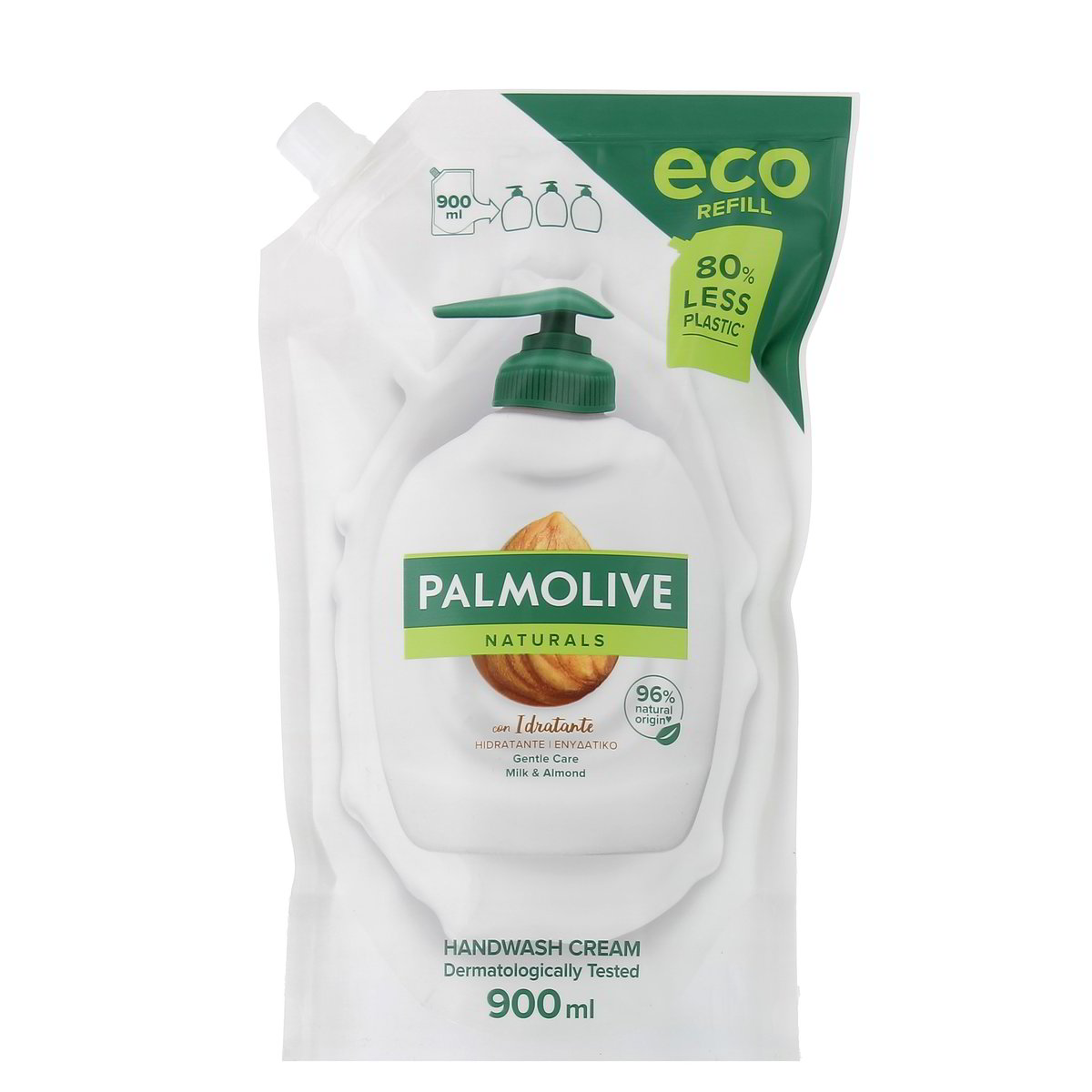 Palmolive-Sapone-Liquido-Pouch-Idratante-900-ml Palmolive Sapone Liquido Pouch Idratante 900 ml - immagine 1