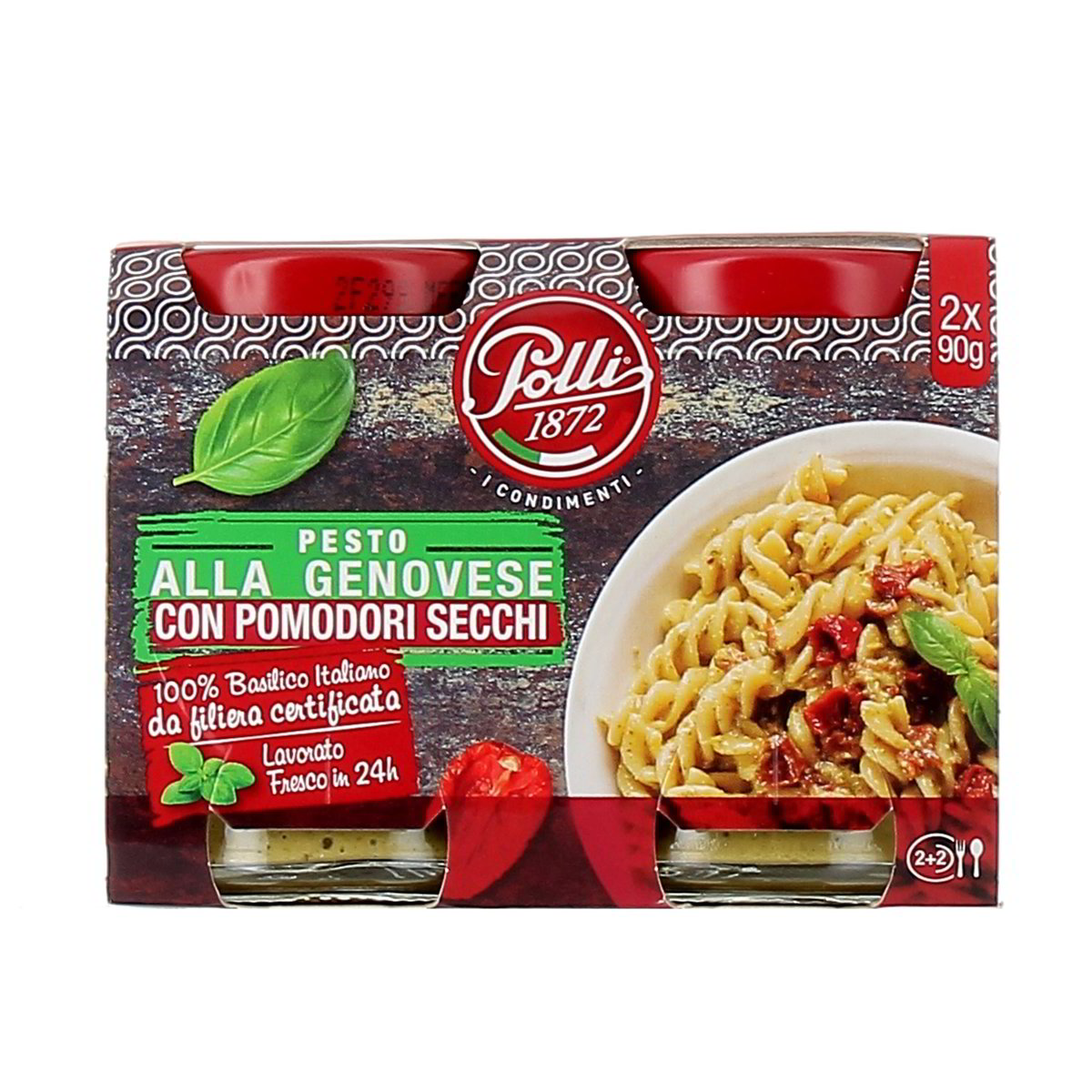Polli-Pesto-con-Pomodori-Secchi-2-x-90-g Polli Pesto con Pomodori Secchi 2 x 90 g - immagine 1