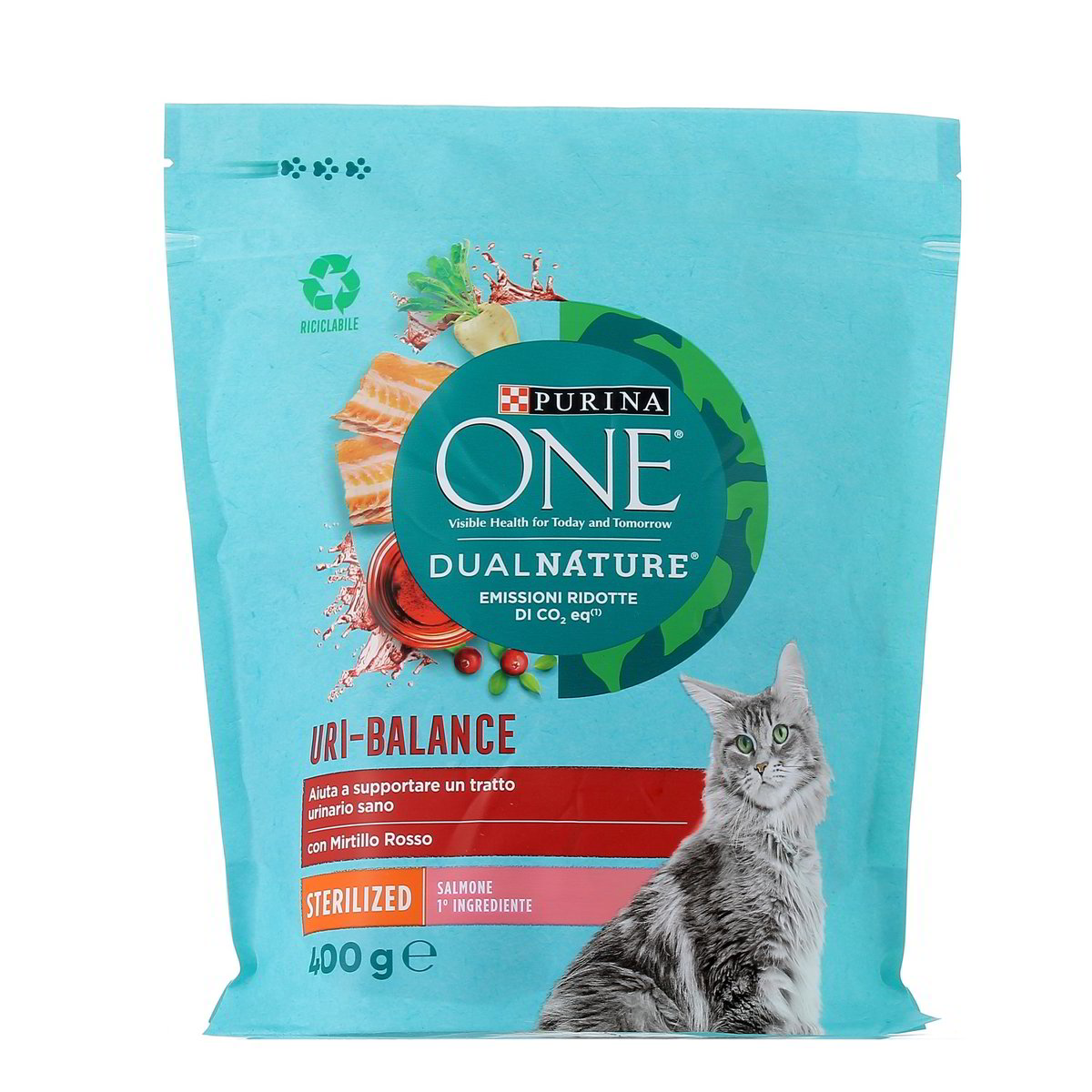Purina-One-DualNature-Gatto-Salmone-400-g Purina One DualNature Gatto Salmone 400 g - immagine 1