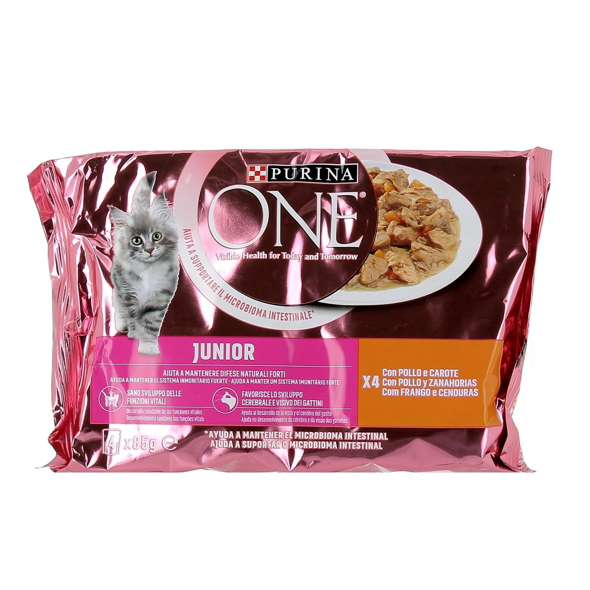 Purina-One-Junior-Pollo-4-x-85-g-1 Purina One Junior Pollo 4 x 85 g - immagine 1