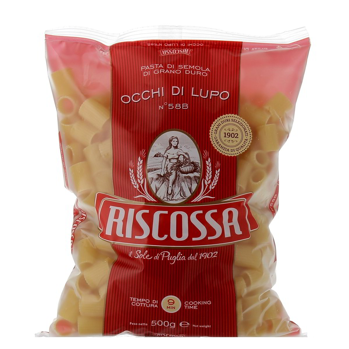 Riscossa-Pasta-Occhi-di-Lupo-Rigati-500-g Riscossa Pasta Occhi di Lupo Rigati 500 g - immagine 1