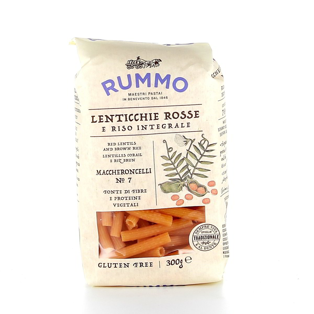 Rummo-Maccheroncelli-Lenticchie-e-Riso-300-g-1 Rummo Maccheroncelli Lenticchie e Riso 300 g - immagine 1