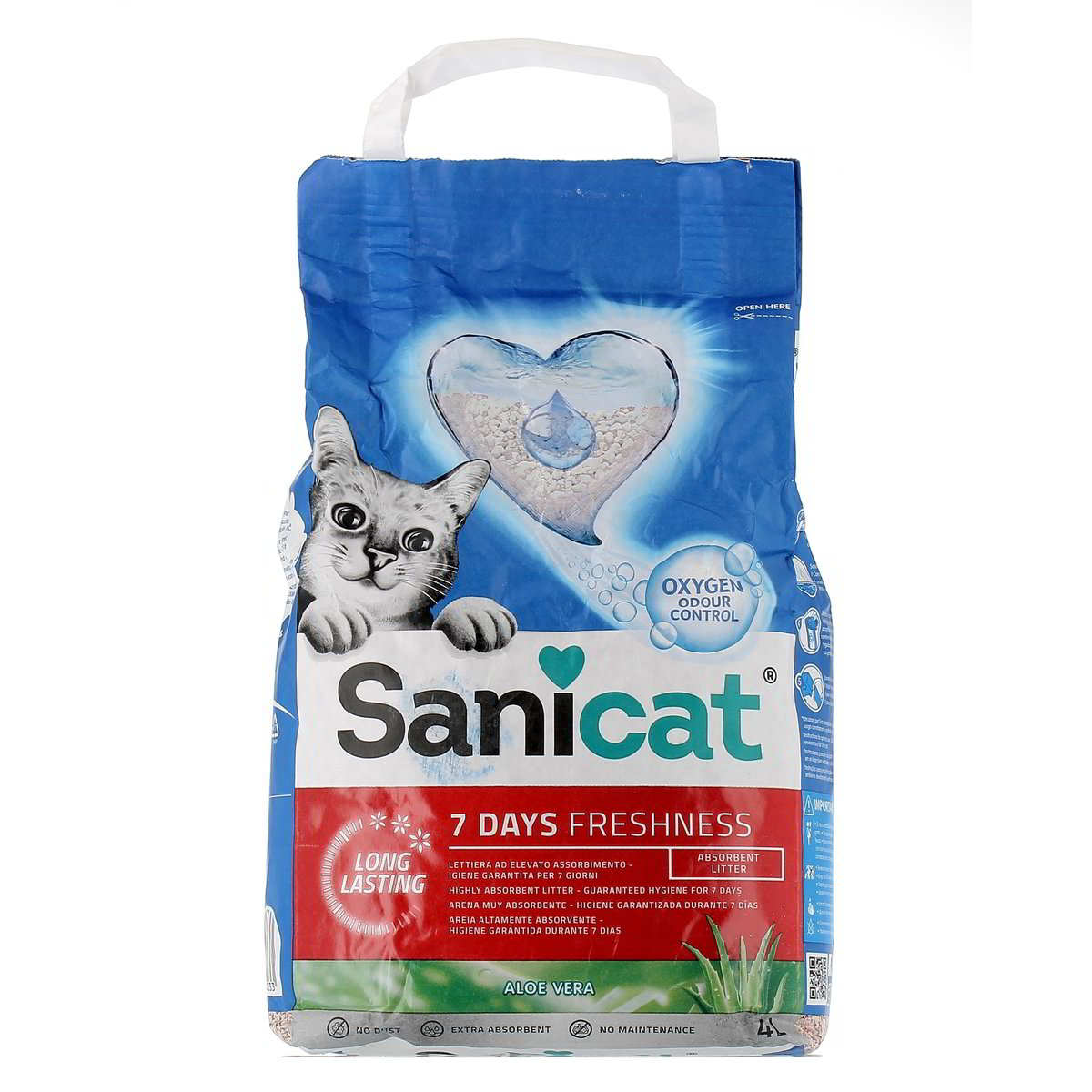 Sanicat-7-Days-Lettiera-Aloe-4-L-1 Sanicat 7 Days Lettiera Aloe 4 L - immagine 1