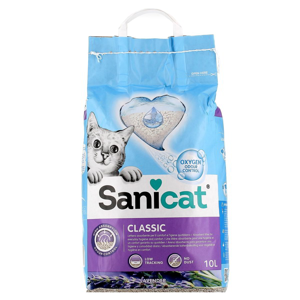 Sanicat-Classic-Lettiera-Lavanda-10-L-1 Sanicat Classic Lettiera Lavanda 10 L - immagine 1