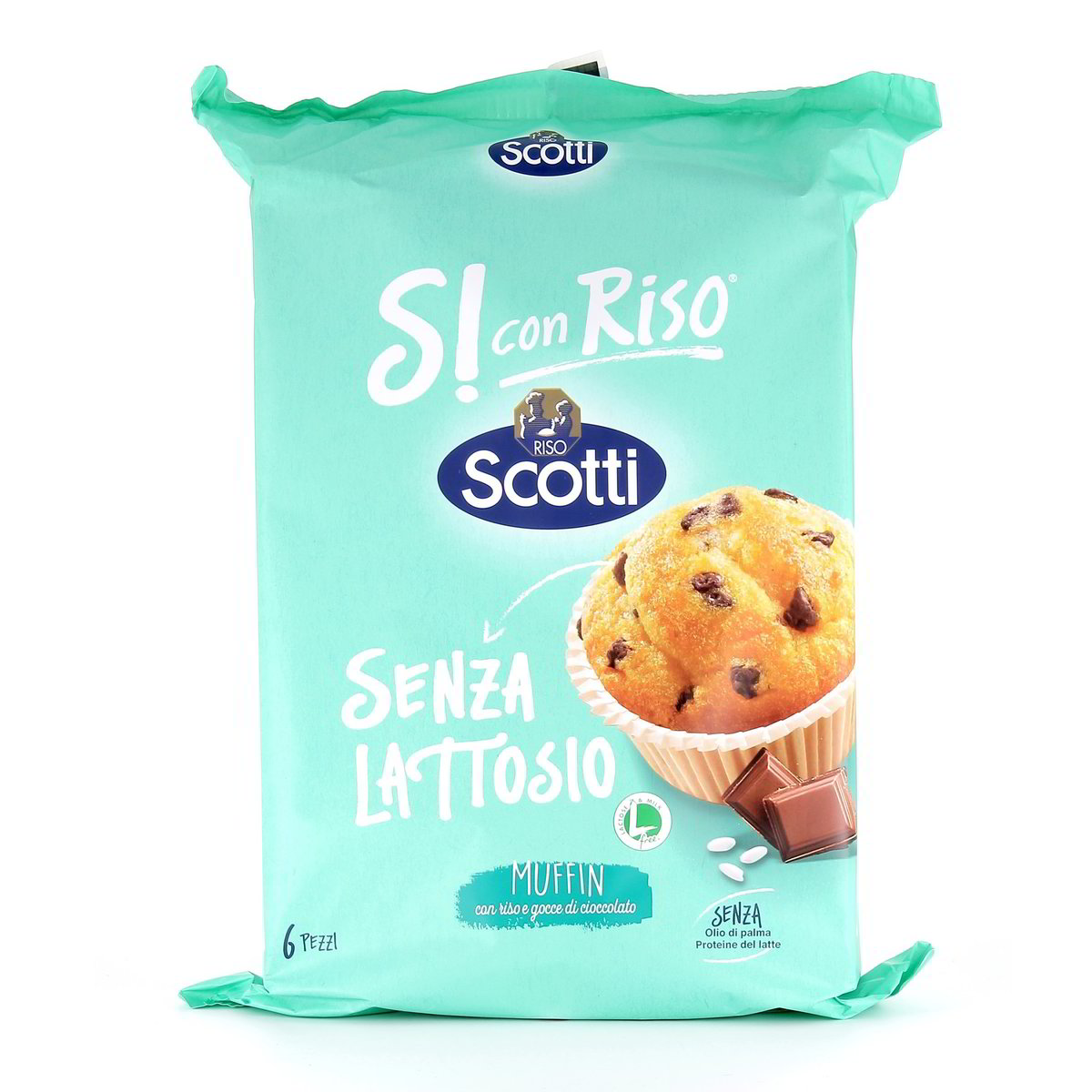 Scotti-Si-Con-Riso-Muffin-Cioccolato-222-g Scotti Sì Con Riso Muffin Cioccolato 222 g - immagine 1