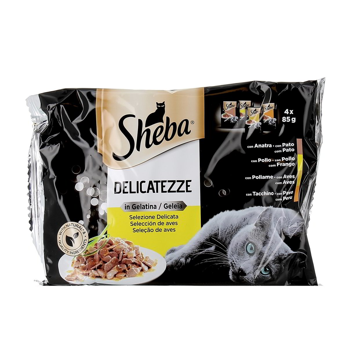 Sheba-Delicatezze-in-Gelatina-con-Pollo-4-x-85-g-1 Sheba Delicatezze in Gelatina con Pollo 4 x 85 g - immagine 1