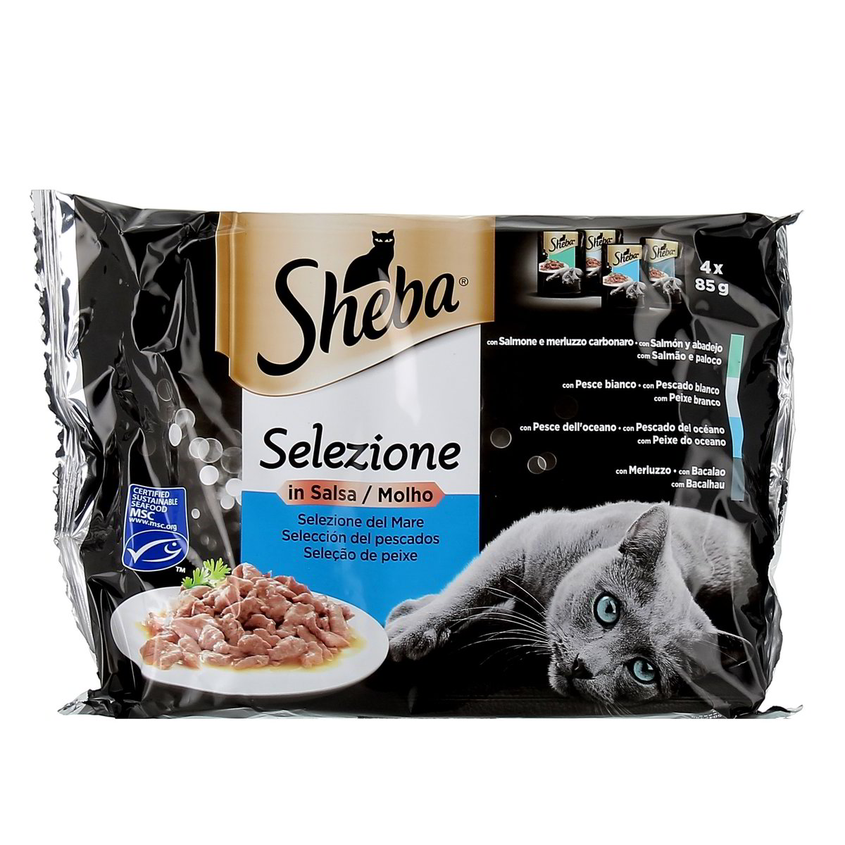 Sheba-Selezione-con-Pesce-4-x-85-g-1 Sheba Selezione con Pesce 4 x 85 g - immagine 1
