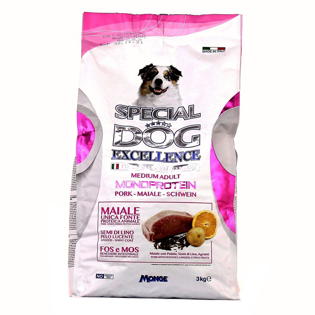 Special-Dog-Exclusive-Adult-Medium-Monoproteico-Maiale-3-kg-1 Special Dog Exclusive Adult Medium Monoproteico Maiale 3 kg - immagine 1