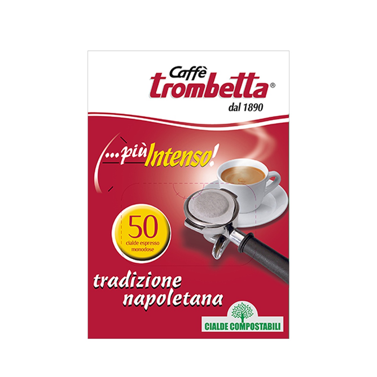 Trombetta-Cialde-Piu-Intenso-x-50-pz-2 Trombetta Cialde Più Intenso x 50 pz - immagine 1