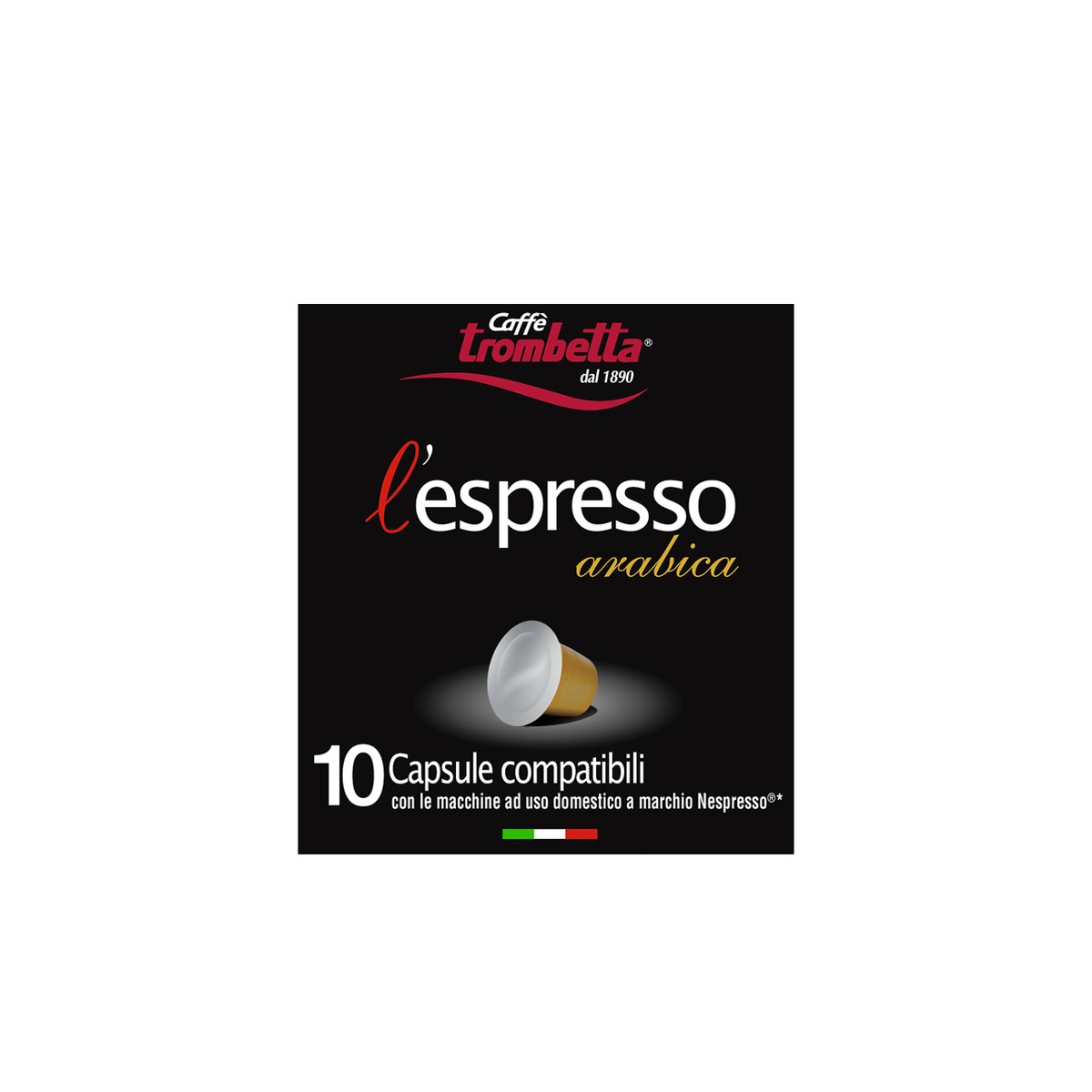 Trombetta-LEspresso-Capsule-Arabica-10-pz Trombetta L'Espresso Capsule Arabica 10 pz - immagine 1