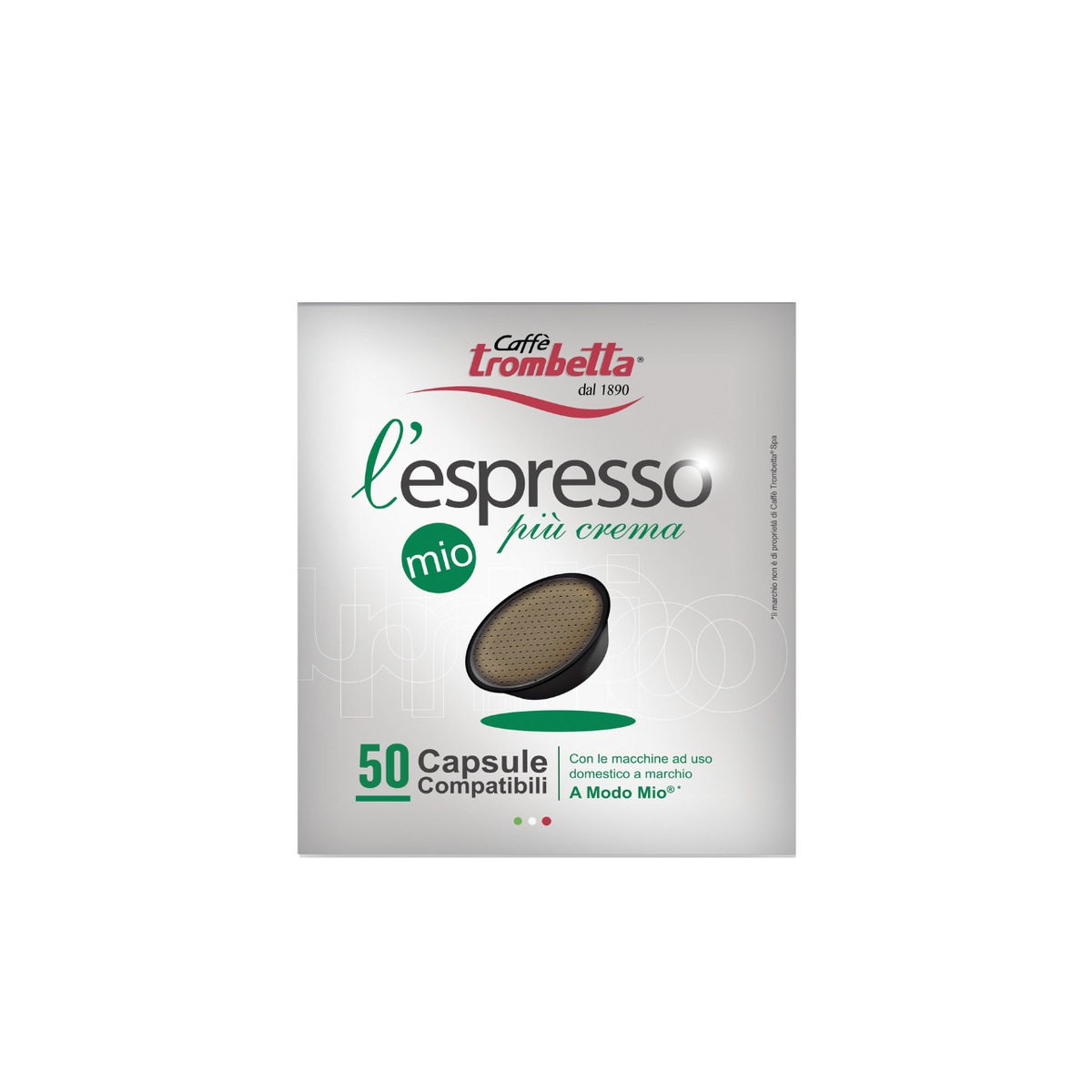 Trombetta-LEspresso-Mio-Piu-Crema-50-Capsule Trombetta L'Espresso Mio Più Crema 50 Capsule - immagine 1