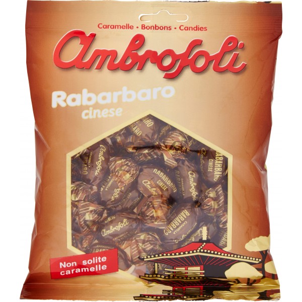 ambrosoli-busta-caramelle-rabarbaro-150-g Ambrosoli Busta Caramelle Rabarbaro 150 g - immagine 1