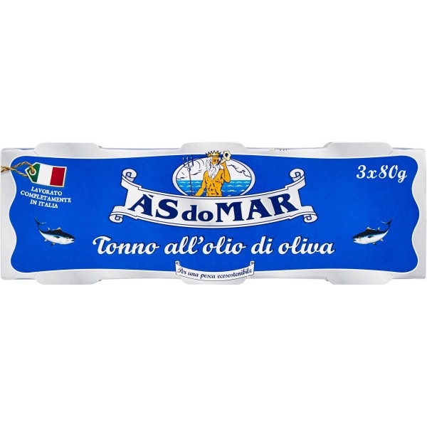 as-do-mar-tonno-in-olio-di-oliva-vaso-in-vetro-2-x-80-g As do Mar Tonno in Olio di Oliva Vaso in Vetro 2 x 80 g - immagine 1