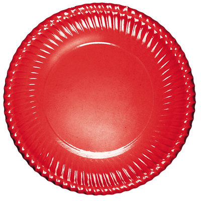 Bibo 6 Maxi Piatti Carta Rossi 30 cm