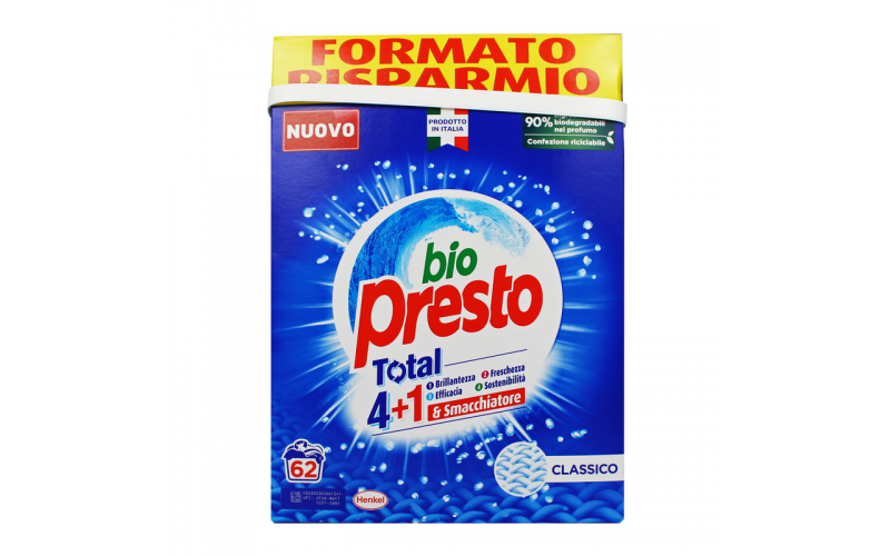 bio-presto-lavatrice-polvere-62-misurini Bio Presto Lavatrice Polvere 62 Misurini - immagine 1