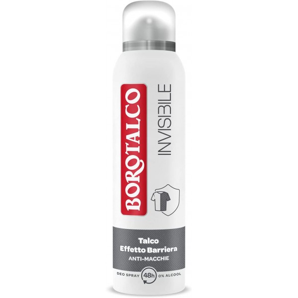 borotalco-deo-spray-invisible-grigio-150-ml Borotalco Deo Spray Invisible Grigio 150 ml - immagine 1