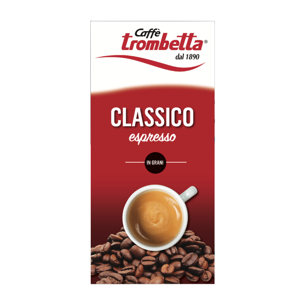 Caffè Trombetta in Grani Classico Tostato - 1 confezione da 1 kg Caffè Trombetta in Grani Classico Tostato - 1 confezione da 1 kg