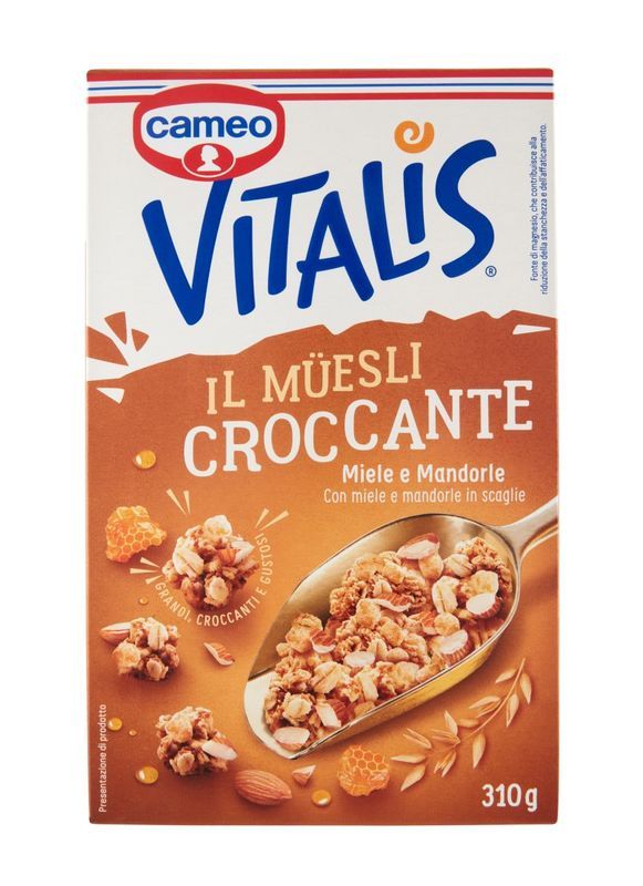 cameo-vitalis-croccante-miele-e-mandorla-310-g Cameo Vitalis Croccante Miele e Mandorla 310 g - immagine 1