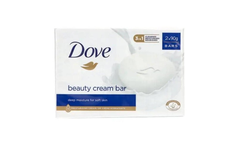 dove-saponetta-cream-bar-2-x-90-g Dove Saponetta Cream Bar 2 x 90 g - immagine 1