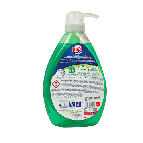 dual-power-gel-piatti-concentrato-limone-690-ml Dual Power Gel Piatti Concentrato Limone 690 ml - immagine 1