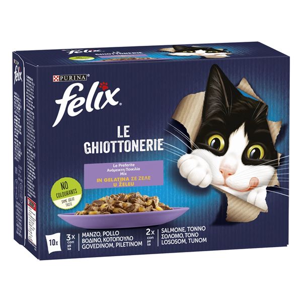 felix-ghiottonerie-le-preferite-10-x-85-g Felix Ghiottonerie Le Preferite 10 x 85 g - immagine 1