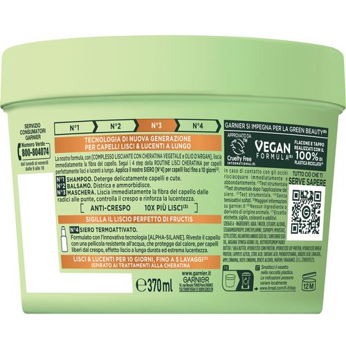 fructis-maschera-lisci-keratin-370-ml Fructis Maschera Lisci Keratin 370 ml - immagine 1