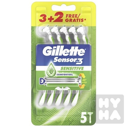 gillette-sensor-3-rasoio-usa-e-getta-x32 Gillette Sensor 3 Rasoio Usa e Getta x3+2 - immagine 1
