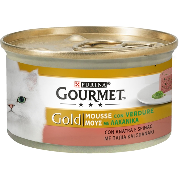 gourmet-gold-mousse-anatra-e-spinaci-85-g Gourmet Gold Mousse Anatra e Spinaci 85 g - immagine 1