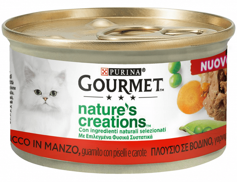gourmet-nature-creation-manzo-piselli-carote-85-g Gourmet Nature Creation Manzo/Piselli/Carote 85 g - immagine 1