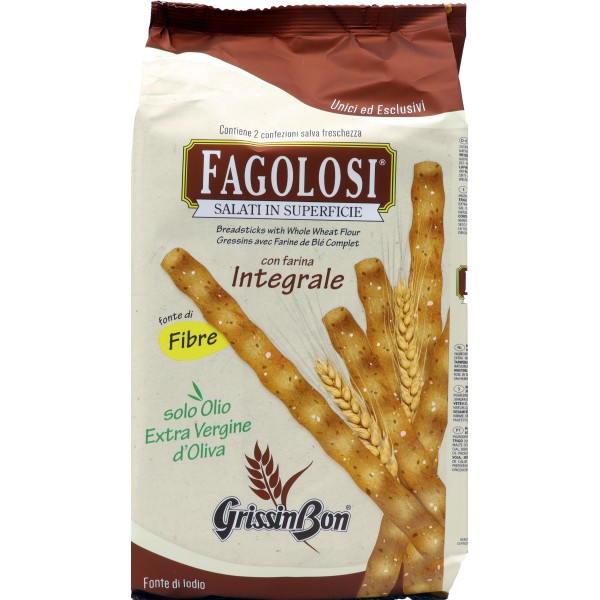 grissinbon-grissini-fagoloso-farina-integrale-250-g Grissinbon Grissini Fagoloso Farina Integrale 250 g - immagine 1