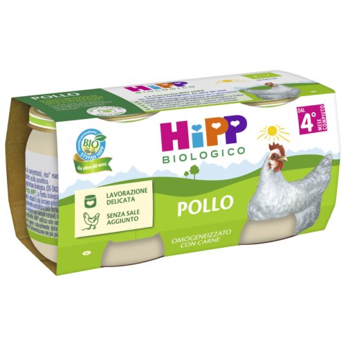 hipp-omogeneizzato-bio-pollo-lavorazione-naturale-2-x-80-g Hipp Omogeneizzato Bio Pollo Lavorazione Naturale 2 x 80 g - immagine 1