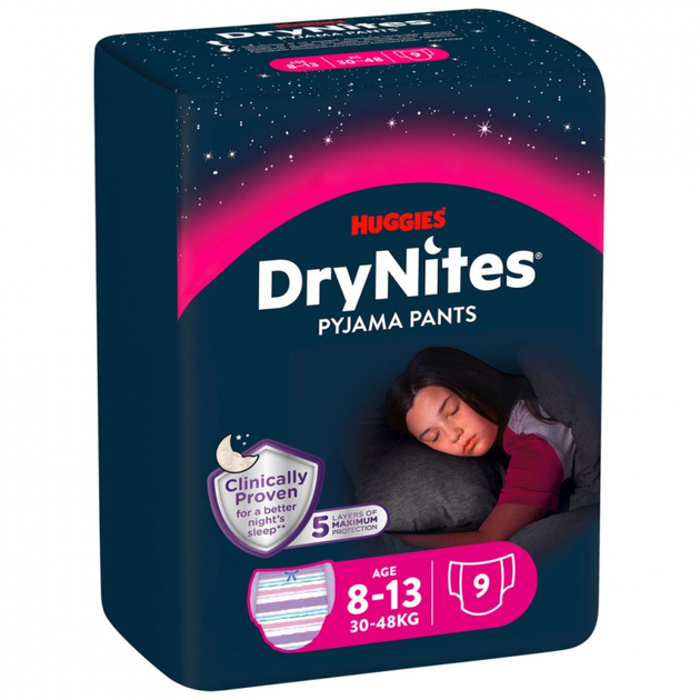 huggies-drynites-ragazza-8-13-anni Huggies DryNites Ragazza 8/13 Anni - immagine 1