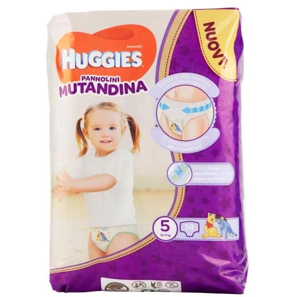 huggies-pannolini-mutandina-12-17-kg-n-5 Huggies Pannolini Mutandina 12/17 kg N. 5 - immagine 1